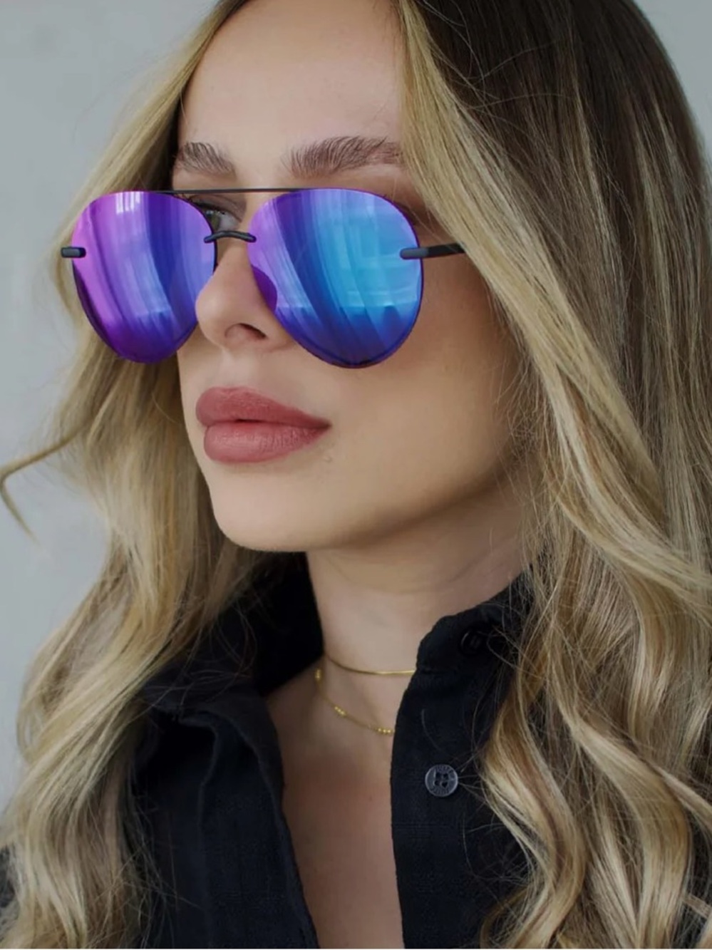 Diff Eyewear Lenox Mirrored Aviator Sunglasses